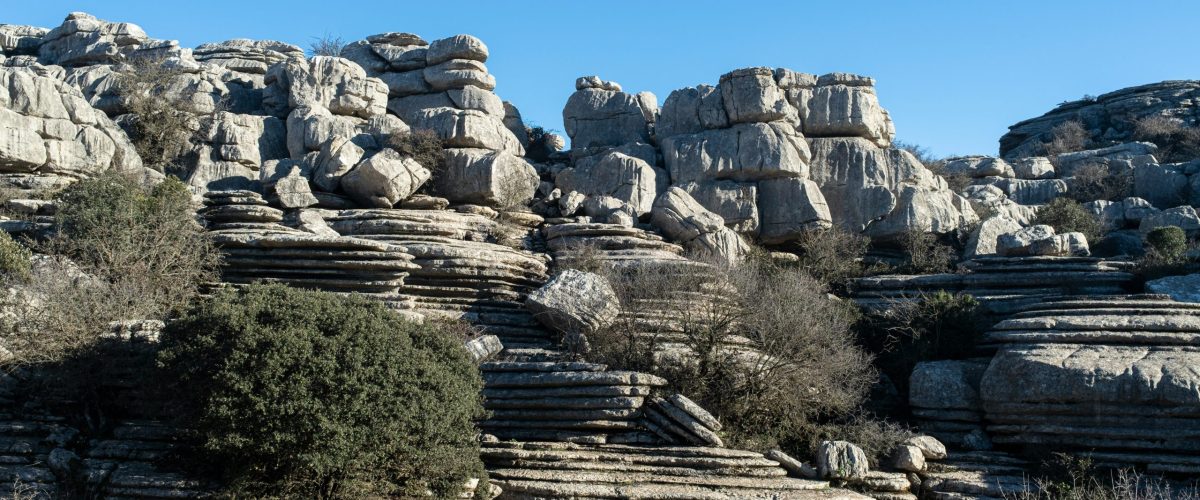 Formaciones rocosas de El Torcal de Antequera