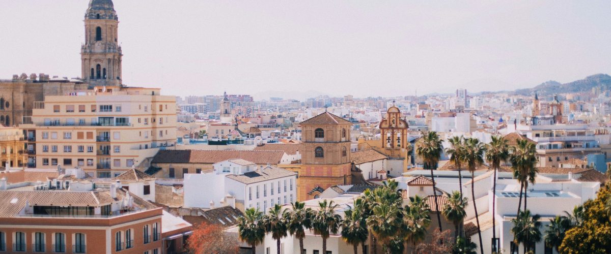 Vista de Málaga capital desde el mirador de Gibralfaro