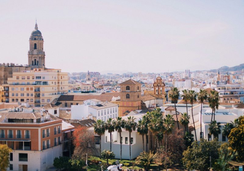 Vista de Málaga capital desde el mirador de Gibralfaro